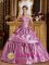 Cheap Winter Meeker Colorado/CO Quinceanera Dresses Lavender With Strapless Taffeta Beading