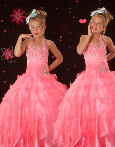 Macduggal Flower Girl Dresses Style 81593S - Click Image to Close