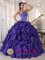 Cheap Purple Quinceanera Dress Winding Ruffles Beaded Puffy In Athens Alabama/AL