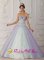 Sweetheart Beading Cheap Valdez Alaska/AK Multi-Color Quinceanera Dress for Women