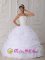 Cheap fall Moriarty New Mexico/NM Quinceanera Dress White Strapless Lace Over Floor-length