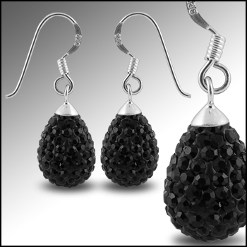 Latest Lovely Earrings with Swarovski Crystal EARR1201-11 - Click Image to Close