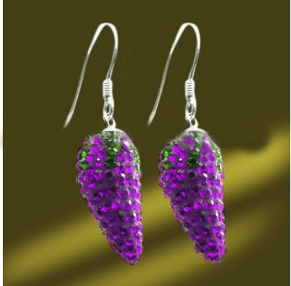 Latest Lovely Earrings with Swarovski Crystal EARRQ14066-6 - Click Image to Close