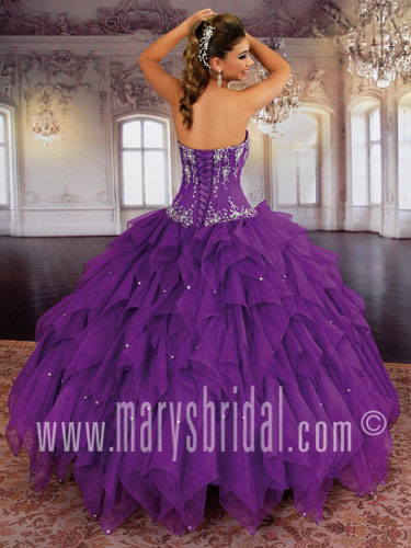 Romantic Ball gown Strapless Floor-length Quinceanera Dresses Style S12-4Q745 - Click Image to Close