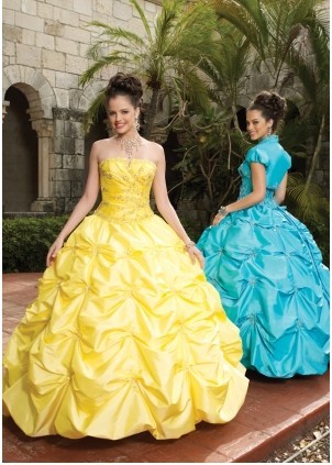 Exquisite ball gown strapless floor-length quinceanera dresses 87053 - Click Image to Close