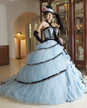 Wonderful Ball gown Strapless Chapel train Quinceanera Dresses Style CP218 - Click Image to Close