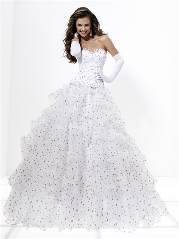 Popular Ball gown Sweetheart Floor-length Quinceanera Dresses Style 16887