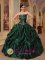 Cheap Custom Made Pick Ups Hunter Green Quinceanera Dress In Middletown California