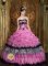 Cheap Fall Los Lunas New Mexico/NM Rose Pink Quinceanera Dress Strapless Picks-Ups Zebra