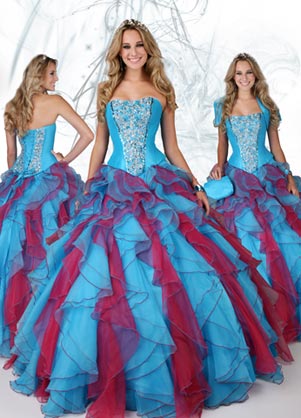 Exclusive Ball gown Strapless Floor-length Quinceanera Dresses Style 80071