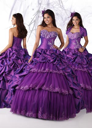 Beautiful Ball gown Sweetheart Floor-length Quinceanera Dresses Style 80090 - Click Image to Close