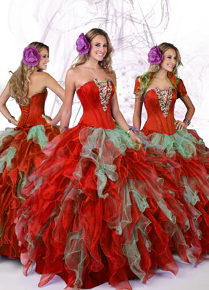 Exquisite Ball gown Strapless Floor-length Quinceanera Dresses Style 80074 - Click Image to Close