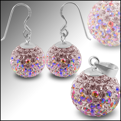 Latest Jewelry Lovely Earrings with Swarovski Crystal EARR36026-5 - Click Image to Close