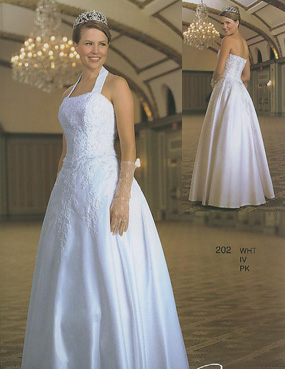 Affordable A-line haltre top neck floor-length White Quinceanera Dress L92906 - Click Image to Close