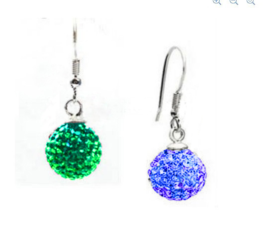 Fashionable Earrings with Swarovski Crystal EARRQ1301-1 - Click Image to Close