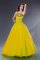 Cute ball gown strapless floor-length quinceanera dresses YELLOW014