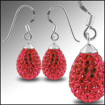 Latest Popular Earrings with Swarovski Crystal EARR1201-1 - Click Image to Close