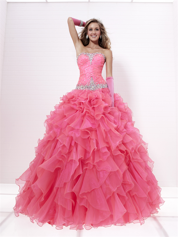 Sweet Ball gown Strapless Floor-length Quinceanera Dresses Style 16889