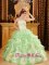 Aventura Florida/FL Apple Green Quinceanera Dress Sweetheart Beading Ruffles