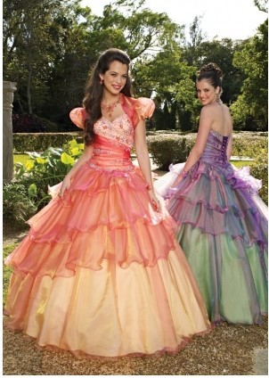 Lovely ball gown sweerheart-neck floor-length quinceanera dresses 87047