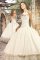 Romantic ball gown strapless floor-length ivory Quinceanera gown 2382