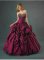 Luxurious ball gown sweetheart-neck floor-length raffeta quinceanera dress Q251